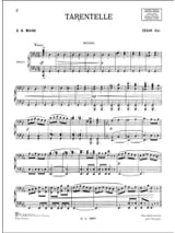 Tarentelle. 4 Mains. - César Cui - Partition - Piano